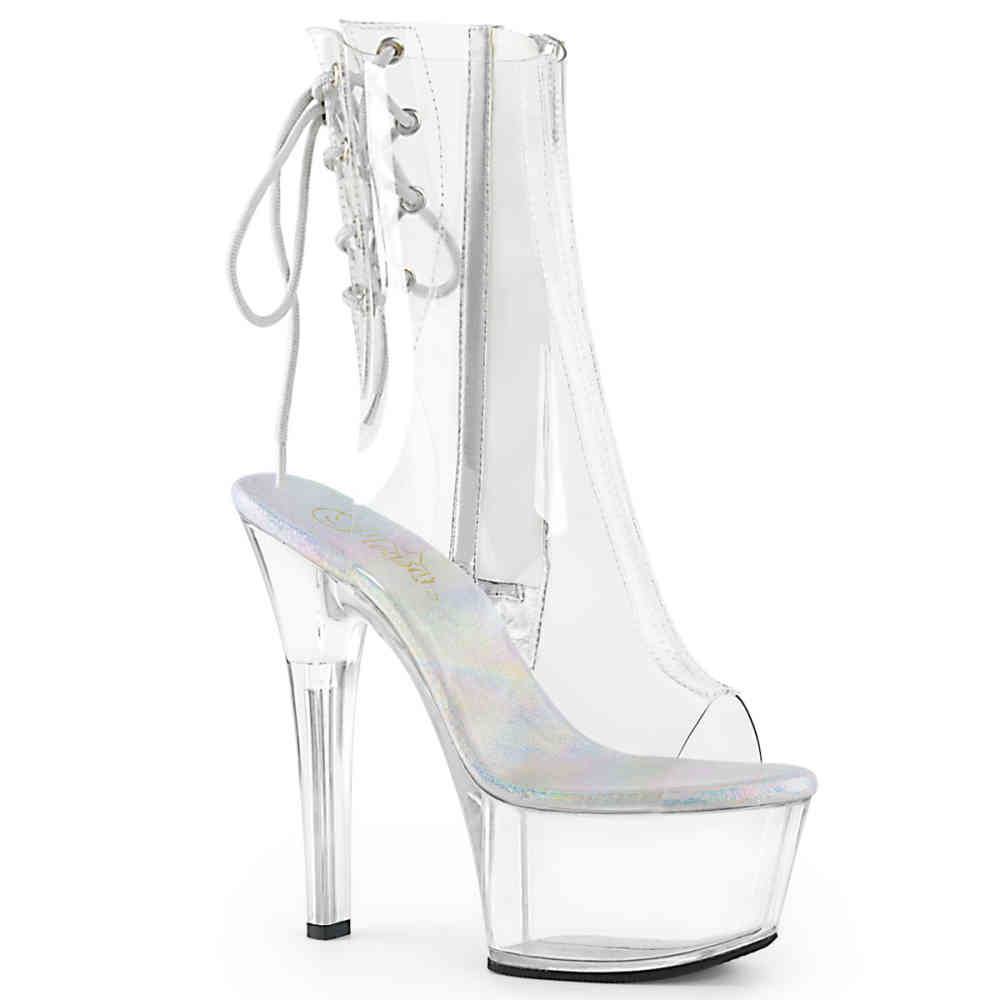 Pleaser - ASPIRE1018C Bottes de plateforme, Pole dance chaussures - Chaussures de pole dance - Transparent Product image